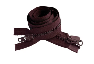 YKK #8 5" - 11" Two Way Molded Plastic Heavy Duty Jacket Zipper Separating - Image 1 of 4