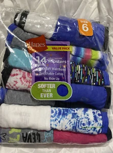 Paquete de 14 Ropa Interior Hanes Hipster Niñas Talla 6 Sin Etiquetas Algodón Suave Sin Montar - Imagen 1 de 3