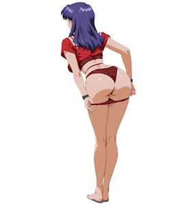 Misato Katsuragi Neon Genesis Evangelion NGE Waifu Anime Sticker 6" Car Decal - Picture 1 of 1