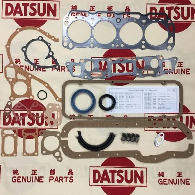 Kit de juntas de reparación de motor genuino DATSUN 1200 A15 (se adapta a puerto ovalado B210 B310 C22) Foto 1 de 4
