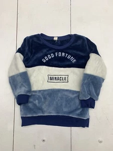 Shein Kids Blue White Striped Sweater Size XS - Picture 1 of 6