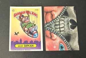Topps Garbage Pail Kids 1986 # 151b Dyin Dinah - Serie 4 - Imagen 1 de 1