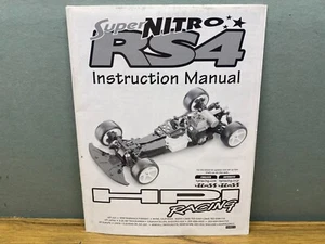 Vintage HPI Racing Super Nitro RS4 Instruction Manual. RC Racing Car. - Picture 1 of 3