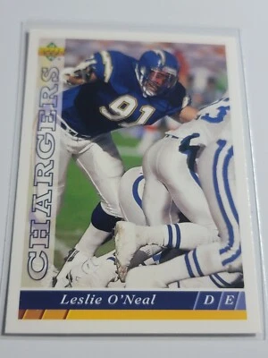 LESLIE O'NEAL 1993 Upper Deck #235.  CHARGERS - Image 1 of 2