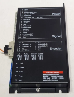 Maxon Motor Control 145391 4-Q-DC ADS 50/5 Servo Amplifier  - Image 1 of 4