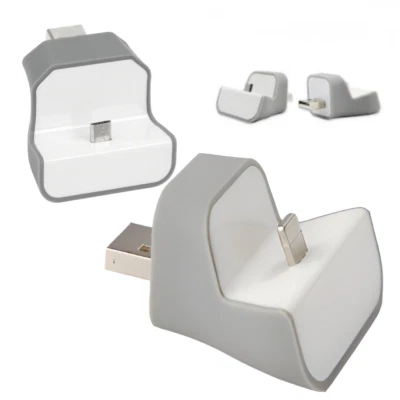 Dock Caricabatteria Wireless Attacco Android iPhone Docking Station da Parete - Immagine 1 di 4
