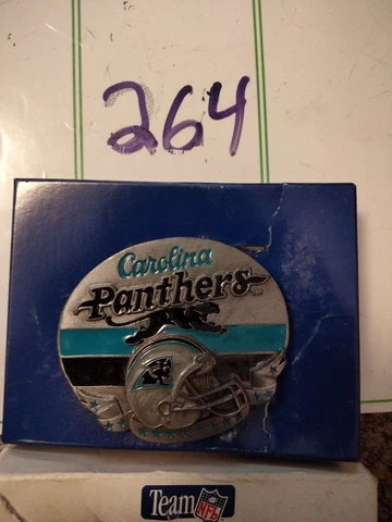 Offical Nfl Carolina Panthers Commemorative Belt Buckle W Box Cover