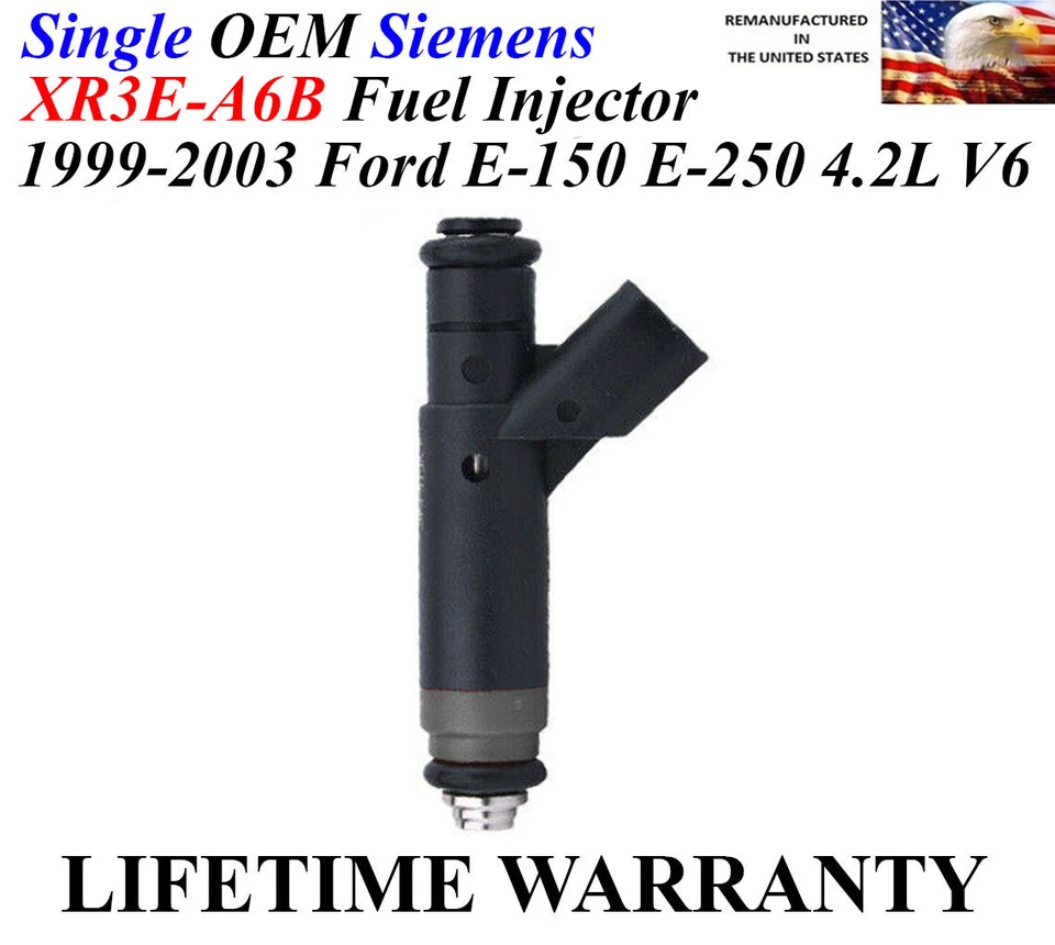 Подлинный Siemens один топливный инжектор для 1999-2001 Ford E-250 Econoline 4,2 л - Изображение 1 из 1