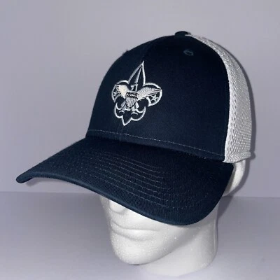 Boy Scouts New Era 39Thirty Baseball Hat 'Friends of Scouting' Blue & White - Image 1 of 4