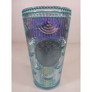 Starbucks 2022 Mermaid Scale Cold Tumbler Iridescent Teal 16 0z. - Bild 1 von 9