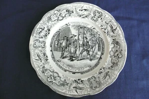 ANCIENNE ASSIETTE PARLANTE SUR DARTAGNAN DES 3 MOUQUETAIRES N° 1 - H B CHOISY - Imagen 1 de 5