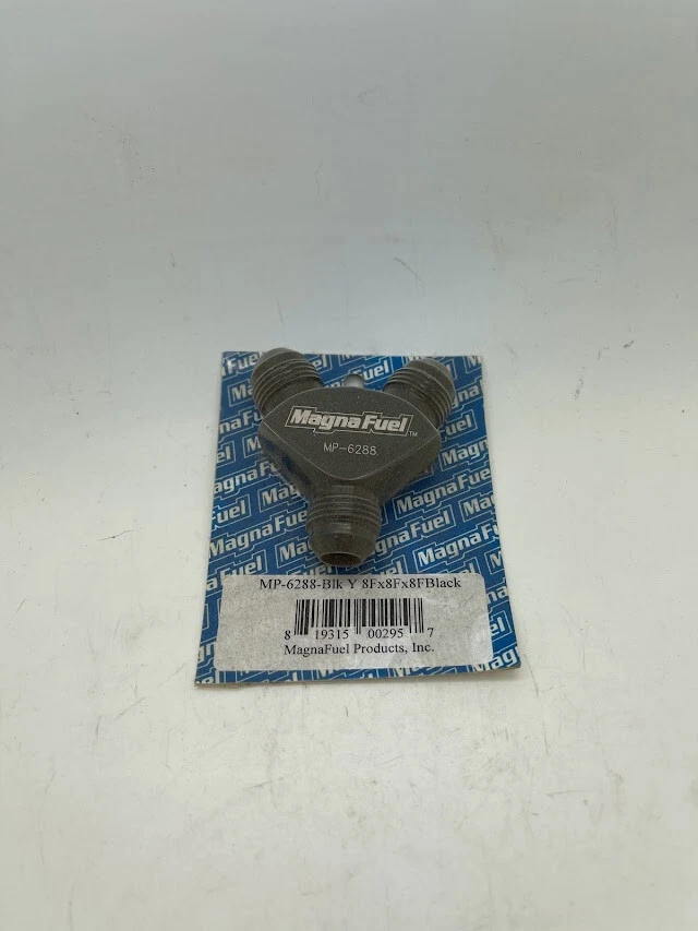 MAGNAFUEL/MAGNAFLOW FUEL SYSTEMS Y-Fitting - 3 #8an  P/N - MP-6288-BLK - Image 1 of 1