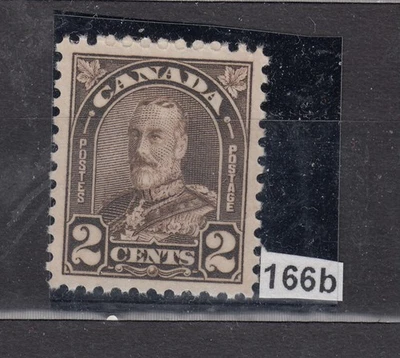 1930-1 #166b DIE I 2¢  KING GEORGE V ARCH/LEAF ISSUE F-VFNH - Image 1 of 2