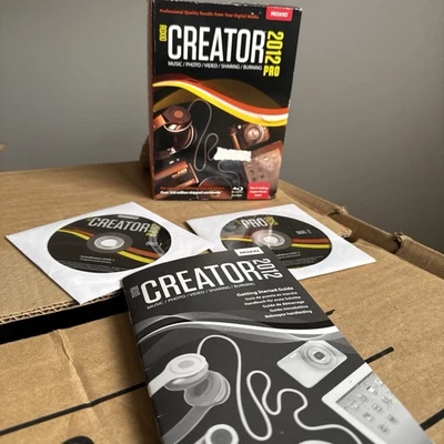 Roxio Creator 2012 Pro Music Photo Video Sharing Burning - Image 1 of 4