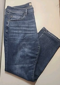 Liverpool Los Angeles Relaxed Straight Leg Jeans Denim Stretch Blue Size 38"x30" - Picture 1 of 15