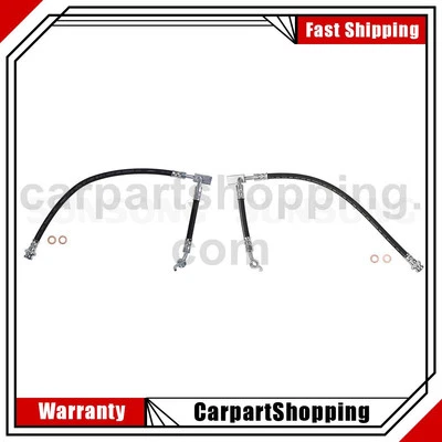 2 mangueiras hidráulicas de freio dianteiro compatíveis com Nissan Armada Titan 2008 - Imagem 1 de 4