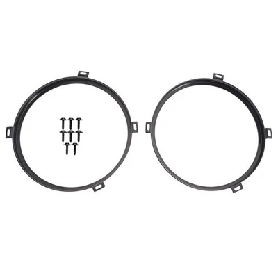 2* 7inch Round Headlight Mount Bracket Rings For Jeep Wrangler JK 2007-2017 - Image 1 of 4