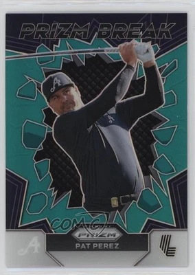 2024 Panini Prizm LIV Golf Prizm Break Teal Prizm /199 Pat Perez #2 - Image 1 of 2