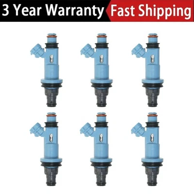 6X Inyector de combustible para Lexus 1998-2005 GS300, 2001-2005 IS300, 1998-2000 SC300 3,0 L Foto 1 de 4