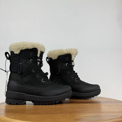 Nuevas botas de invierno para mujer Sorel Tivoli V Parc forradas de cuero negro piel de oveja talla 5 Foto 1 de 4