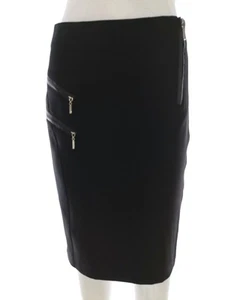 In front Size 36 Black Knee-Length Straight and Pencil Skirt - Picture 1 of 5