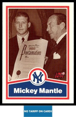 1991 Line Drive Mickey Mantle Mickey Mantle New York Yankees #14 - Image 1 of 2