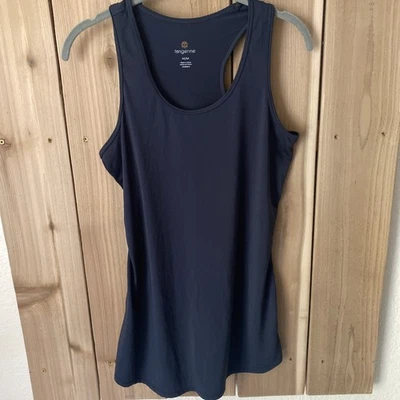 Top Tangerine negro sin mangas cuello redondo talla M nuevo sin etiquetas Foto 1 de 2