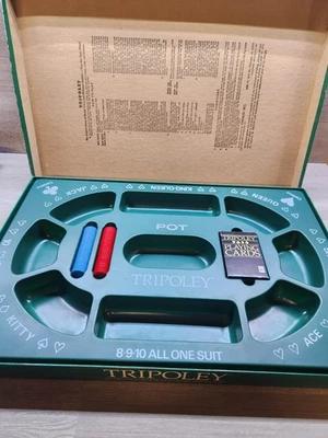 Vth 1989 Cadaco TRIPOLEY Players Edition #300 Board Game Michigan Rummy Great  - Image 1 of 4