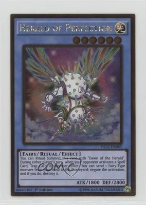 Herald of Perfection 1st Ed. YuGiOh Premium Gold: Return the Gold #PGL2-EN085 - Image 1 of 2