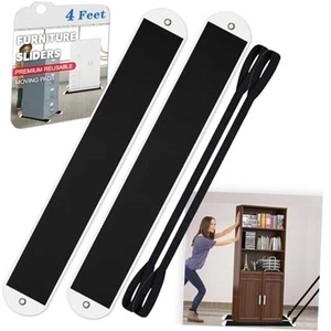 2 Pcs Large Appliance Slider with Pull Strap,Pull Furniture Slides,Moving - Picture 1 of 7