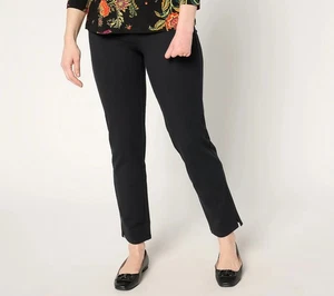 Women with Control Tummy Control Size 4X Tall 86/14 Straight Leg Pant A675816 BK - Picture 1 of 2