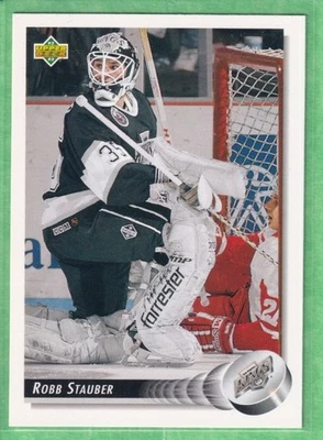 1992-93 Upper Deck #495 Robb Stauber Los Angeles Kings - Image 1 of 2