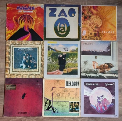 LOT vinyles 36 LP 33T ROCK PROG FOLK PSYCH Magma Zao Heldon Tiamat Catharsis  - Photo 1/4