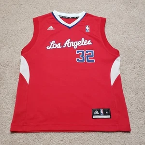 Adidas LA Clippers Jersey Boys Medium 10-12 Red White Blue Blake Griffin Kids - Picture 1 of 13