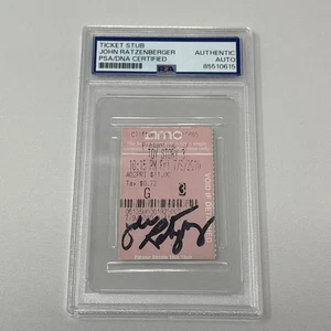 JOHN RATZENBERGER SIGNED TOY STORY 3 Ticket VOICE OF HAMM PSA DNA Authenticated - Picture 1 of 3