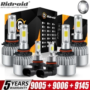 For GMC Sierra 1500 2003-2006 - 6x 6000K LED Bulbs Combo Headlights Fog Lights - Picture 1 of 24