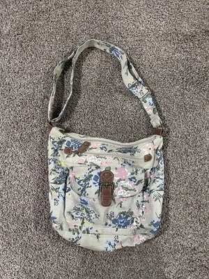 Bandolera de Lona Crema y Rosa con Diseño Floral - Marca Desconocida Foto 1 de 4