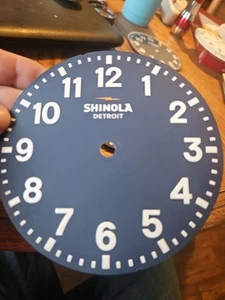Shinola Desk 6 inch Clock Face Navy Blue 4 7/8 inch - Picture 1 of 3