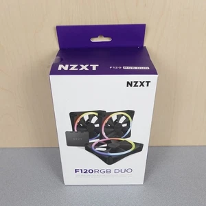 NZXT F120RGB Duo 120mm Ventilatore RGB Dual-face, Confezione Tripla (Nero) con Controllo RGB - Foto 1 di 14