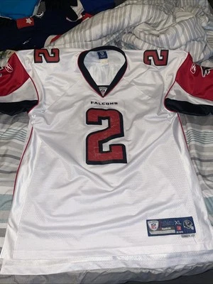 Camiseta costurada Atlanta Falcons #2 Matt Ryan Reebok NFL Equipment masculina XL +2” - Imagem 1 de 4