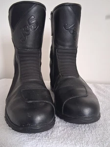 J&S Motorcycle Boots Uk Size 12 - Picture 1 of 10