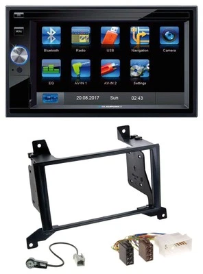 Blaupunkt SD Bluetooth 2DIN MP3 USB AUX Autoradio für Hyundai Santa Fe CM 09-12 - Bild 1 von 4