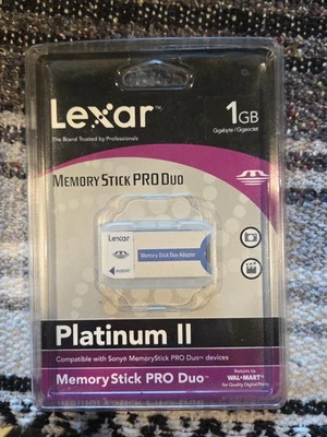 Lexar Platinum 1GB 40x - Memory Stick PRO Duo Card - MSDP1GB-742 *NEW SEALED* - Image 1 of 2