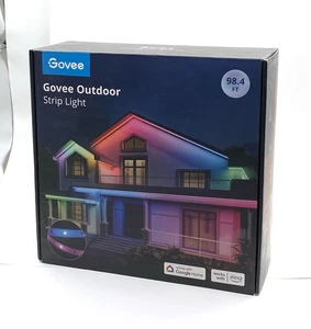 98.4ft Smart Outdoor LED Strip Lights RGBIC IP65 Alexa Compatible - Picture 1 of 3