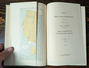 VTG Original Ohio Land Subdivisions Volume III 1925 Topographic Survey Book Maps - Foto 1 di 8