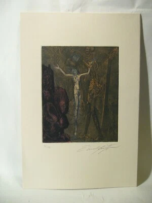 Ernst Fuchs Radierung Totenglocke Akt Erotik Nude Wien Phantastischer Realismus  - Bild 1 von 4