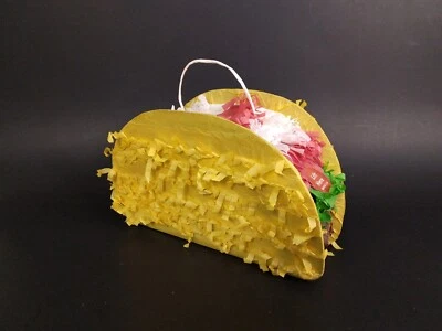 Mini Taco Pinata with Hanging Loop Festival Party Fun Toy - Image 1 of 4