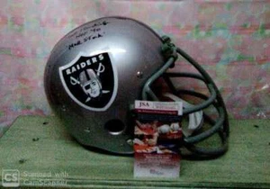 TED HENDRICKS SIGNED CUSTOM OAKLAND RAIDERS "TK" HELMET HOF90 "MAD STORK" - Picture 1 of 4