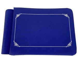 Creative Memories 5 x 7 Sapphire Blue Scrapbook Album Silver w/ 20 White Pages  - Picture 1 of 7