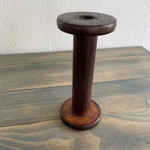 9 1/4” Antique Primitive Handmade 19th Century Wood Bobbin (Y7) - Picture 1 of 6